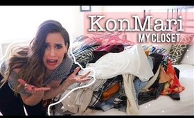 KonMari My Cluttered Closet!
