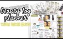 Beauty Log Planner Layout | Waffle Flower Stamps | villabeautifful