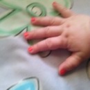 painted my baby's nails(: