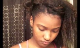 My flat ironed hair routine