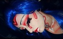 Futuristic Geisha / Kabuki theatre make-up tutorial Oriental Japanese culture Graphic makeup look