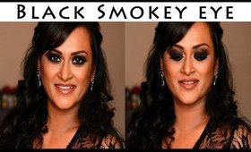 ♡ Black Smokey Eye Make Up Tutorial ♡