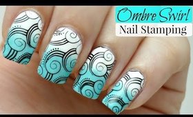 Ombre Swirl Nail Art! *Stamping Tutorial*