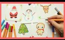 How to Draw Kawaii Cards | Christmas Series