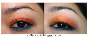 A look created using Sleek MakeUP's Sunset Palette.