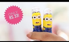 CUTEST Liptsicks Ever!! _ ADS Minion Lipsticks Review & Swatch | # Budget Beauty _ SuperWowStyle