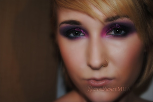 Purple glitter always makes me happy. :D