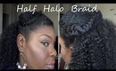 Natural Hair Tutorial: Half Halo Braid | 2015