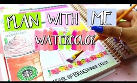 Plan With Me: Watercolor Effect Without Water | Belinda Selene