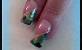 ~ Nail Art ~ This design is inspired by LadyNailz "Mermaid Tail"
