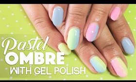 Pastel Ombre nails with Gel Polish