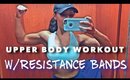 Grow your Upper body  w/RESISTANCE BANDS | Home Workout | Ashstar FIT