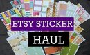 Etsy Sticker Haul (paperhoney, letsplanit, abundanceoferica, jpstickersbyjill)