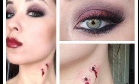 МАКИЯЖ  "УКУШЕННАЯ ВАМПИРОМ" / MAKEUP "BITTEN BY A VAMPIRE"