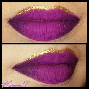 Here's my lip Art from the Domestic Violence look I did a few months back. I never really got good shots of it so I redid it. 
Products used: 
@thekatvond Ever Lasting Liquid Lipstick in L.U.V.
@nyxcosmetics Black Lips Lip Liner
@ultabeauty Eye Liner in Golden Egg
@sugarpill Goldilux Pigment 

That's it! Super fun and easy. Tag me if you try it! I love seeing recreations. 

#Katvond #katvondbeauty #katvondlook #sugarpill #Goldilux #gold #ulta #nyx #lips #lipart #glitter #matte #purple #lipstick #beauty #beautyproducts #beautyshot #cosmetics #makeup #makeuplook #makeuptrends #instabeauty #instamakeup #kroze17 