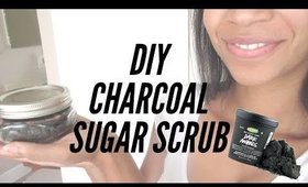 DIY Charcoal Sugar Scrub | 3 Ingredient Face Mask