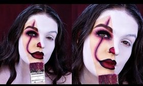 PENNYWISE Paint Brush Halloween Makeup