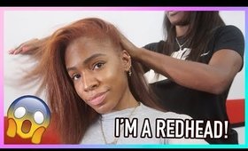 I'M A REDHEAD! 👩🏽‍🦰 I Let a Stylist I've NEVER MET Pick My Hair Color! 😆