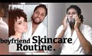 BOYFRIEND SKINCARE ROUTINE | Go to Bed with Me | Andre Cox