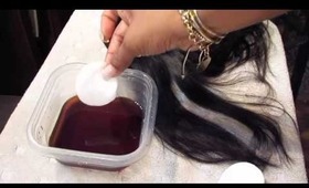 ♥How to (Easily) tint a silk base closure with Rit Dye♥ Re-Upload