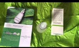 Biossance review on the sample product