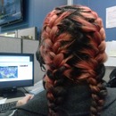 French braid pig tails 