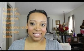 Covergirl  Ready Set Gorgeous Powder Foudation Demo & Concealer