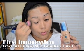 2nd First Impression: Covergirl Outlast Stay Fabulous 3-in-1 Foundation | FromBrainsToBeauty