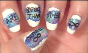 Fandom Friday: The Fault In Our Stars Inspired Watercolor Nail Art (#WNAC2015 Challenge)