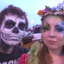 Mother earth and skull man