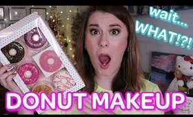 FULL FACE USING DONUT MAKEUP!?! 🍩