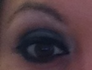 Sultry smokey eye look