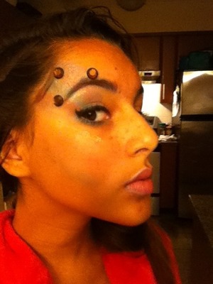 I'm gonna be a uniicorn for Halloween and this is my rough draft for the makeup... I still need to get a horn though!