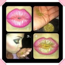 Ombre Glitter Glam Lips