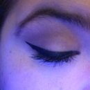 Light shadow with a winged liner 