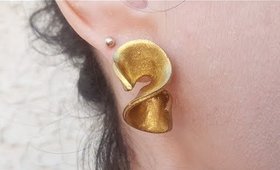 DIY Ruffles Earrings
