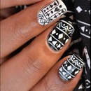 Aztec nail art 