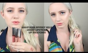 Anastasia Beverly Hills Liquid Lipstick Lip Swatches Part 1 | Fair Skin| Lovestrucklovergirl Beauty