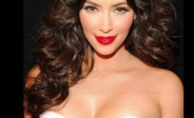 Kim Kardashian Inspired Makeup & Hair