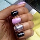 Pink and Black Sparkle 