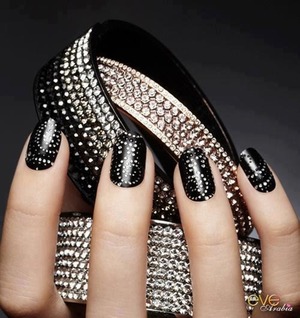 black with studs 