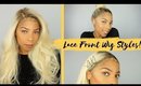 Styling a Full Lace Wig | Pony tail, Half up, braids & more!