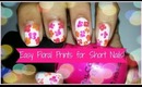 Easy Floral Prints for Short Nails!