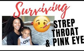 Surviving Strep Throat & Pink Eye | Logan got Sick | Jessika Fancy