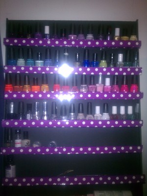 Finally made my nail polish rack!!!