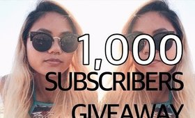 1,000 SUBSCRIBERS GIVEAWAY (OPEN)