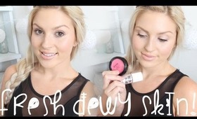 Fresh Dewy, Natural, HEALTHY Skin! ♡ Cream Product Tutorial - Ideal For DRY Skin!