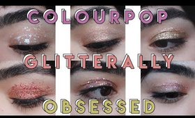 ColourPop Glitterally Obsessed Swatches | Laura Neuzeth