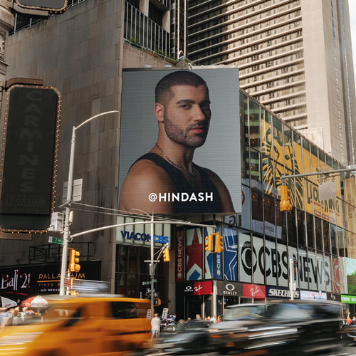 Photo: Hindash billboard in NYC