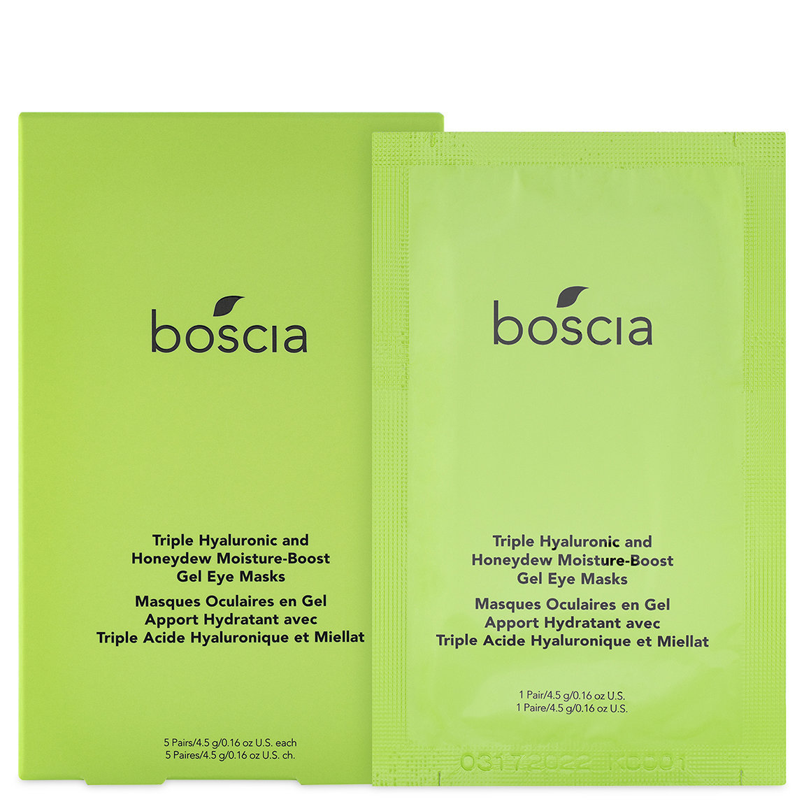 boscia Triple Hyaluronic & Honeydew Moisture-Boost Gel Eye Masks alternative view 1 - product swatch.